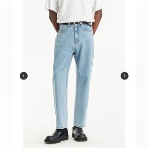 Olive Clothing Men’s Tapered Jeans Light Blue Size Medium 32